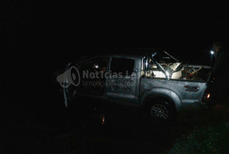 Una camioneta despistó en la Ruta Nacional Nº 3