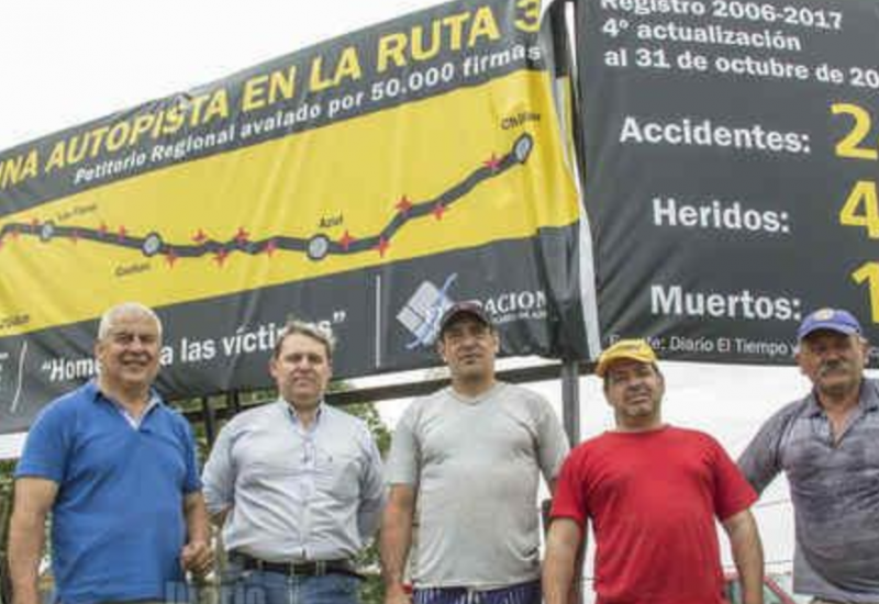 Nuevo acto para renovar el reclamo por la autovía en la Ruta 3