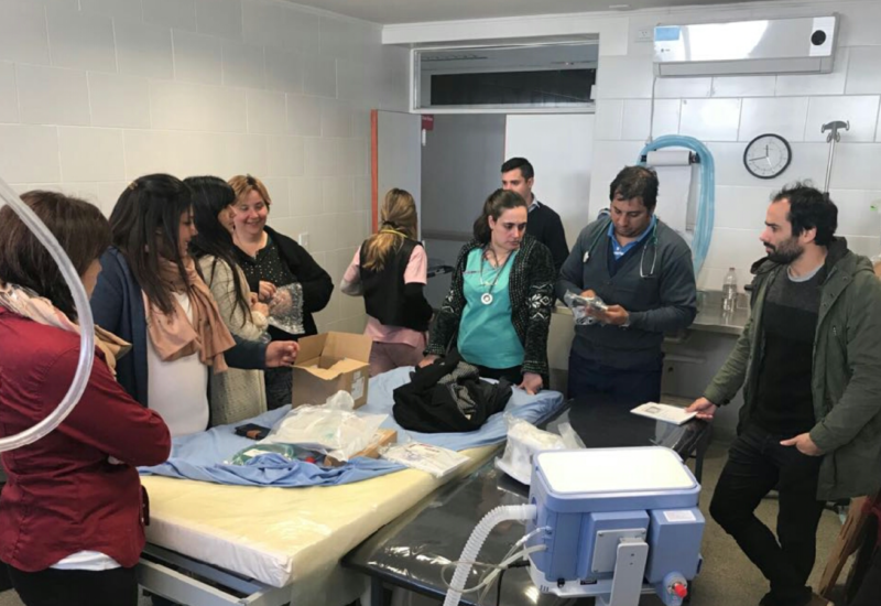 Nuevos Respiradores en el Hospital Zonal General de Las Flores