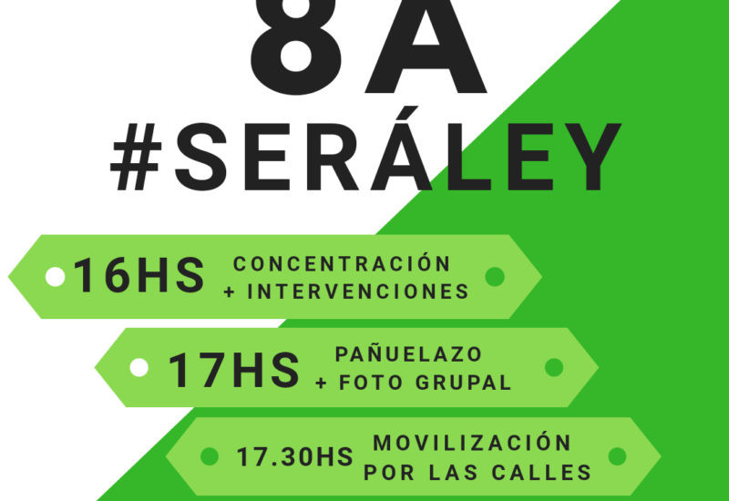 Habrá pedido y marcha de #AbortoLegalYa en nuestra ciudad este miércoles