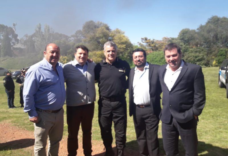 El Intendente participa hoy en Olavarría de una reunión regional de Seguridad y ayer estuvo con la Gobernadora